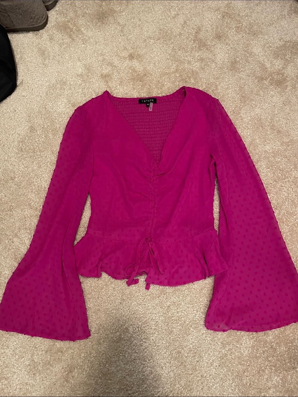 Hot pink blouse
